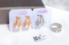 Earrings Gold/Silver Polished