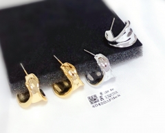 Earrings Gold/Silver Polished