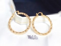 Earrings Gold Polished