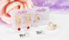 Earrings Artificial Gemstone Polished