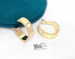 Fashion earrings gold polished