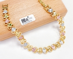 Bracelet Gold Heart Fashion