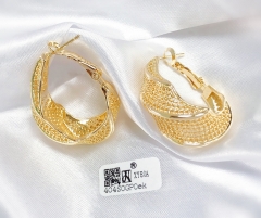 Earrings Gold/Silver Hollow