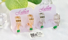 Earrings Gold/Silver Artificial Gemstones