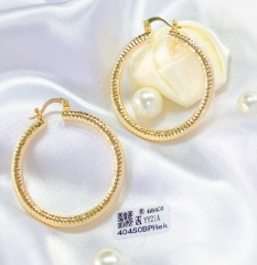 Earrings Gold Polished