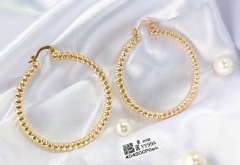 Earrings Gold Polished