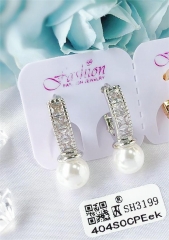 Earrings Silver Stone Pearl