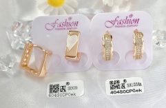 Earrings Gold Polished