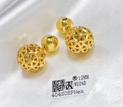 Earrings Gold Polished