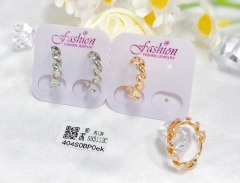 Earrings Gold/Silver Polished