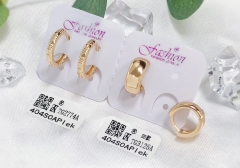 Earrings Gold Polished