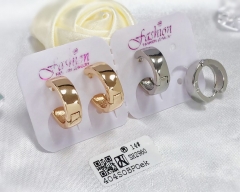 Earrings Gold/Silver Polished