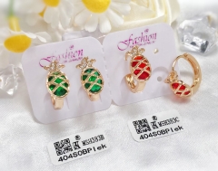 Earrings Gold Artificial Gemstones