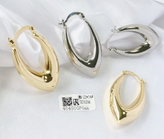 Earrings Gold/Silver Polished