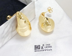 Earrings Gold Polished