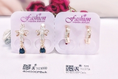 Earrings Gold Artificial Gemstones