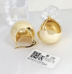 Earrings Gold Polished