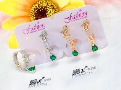 Earrings Gold/Silver Artificial Gemstones