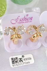 Earrings Gold Artificial Gemstone Fashion