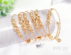 bracelet gold beads fashion