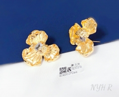 Earrings Gold Artificial Gemstones