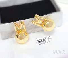 Earrings Gold Polished