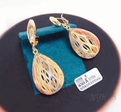 Earrings Colorblock Hollow Pendant Fashion