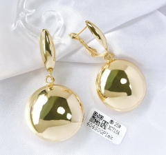 Earrings Gold Polished