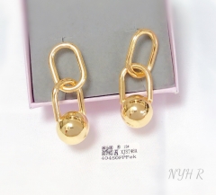 Earrings Gold Polished