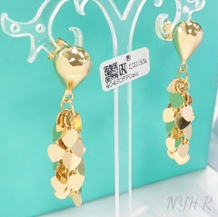 Earrings Gold Polished