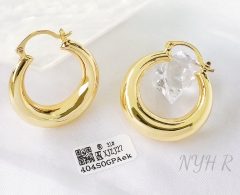 Earrings Gold Polished