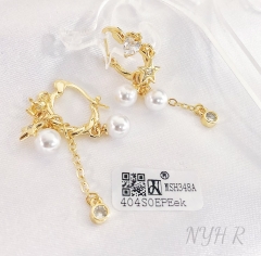 Earrings Gold Pearl