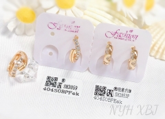 Earrings Gold Artificial Gemstones