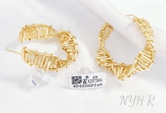 Earrings Gold Irregular