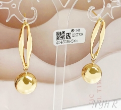 Earrings Gold Polished