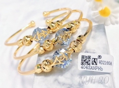 Bracelet Gold Artificial Gemstones