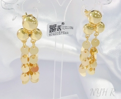 Earrings Gold Polished