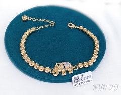 Bracelet Gold Artificial Gemstones