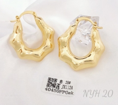 Earrings Gold Polished