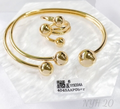 Bracelet Ring Set Gold Polished