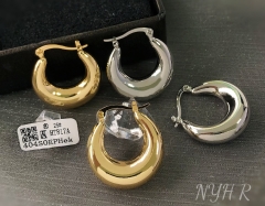 Earrings Gold/Silver Polished