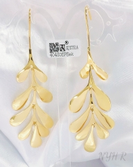 Earrings Gold Polished