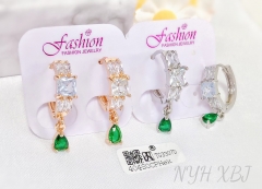 Earrings Gold/Silver Artificial Gemstones