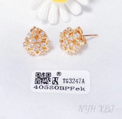 Earrings Gold Artificial Gemstones