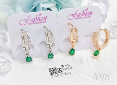 Earrings Gold/Silver Artificial Gemstones