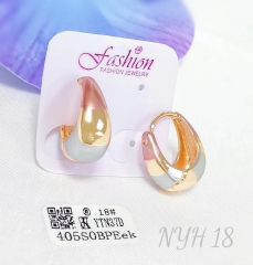 Earrings Colorblock Fashion