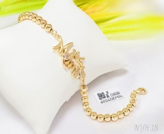 Bracelet Gold Artificial Gemstones