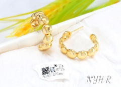 Earrings Gold Polished