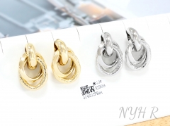 Earrings Gold/Silver Polished