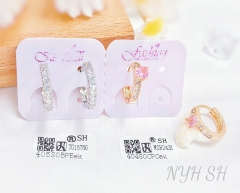 earrings artificial gemstone fashion